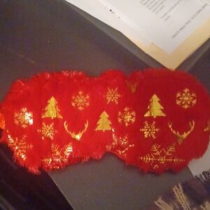 Red and Gold Festive Sleep Mask